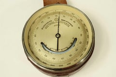 Altímetro barométrico y termómetro de latón cromado Fabricación soviética 1910