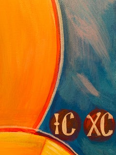 Religious Acrylic Painting -- Madonna and Child