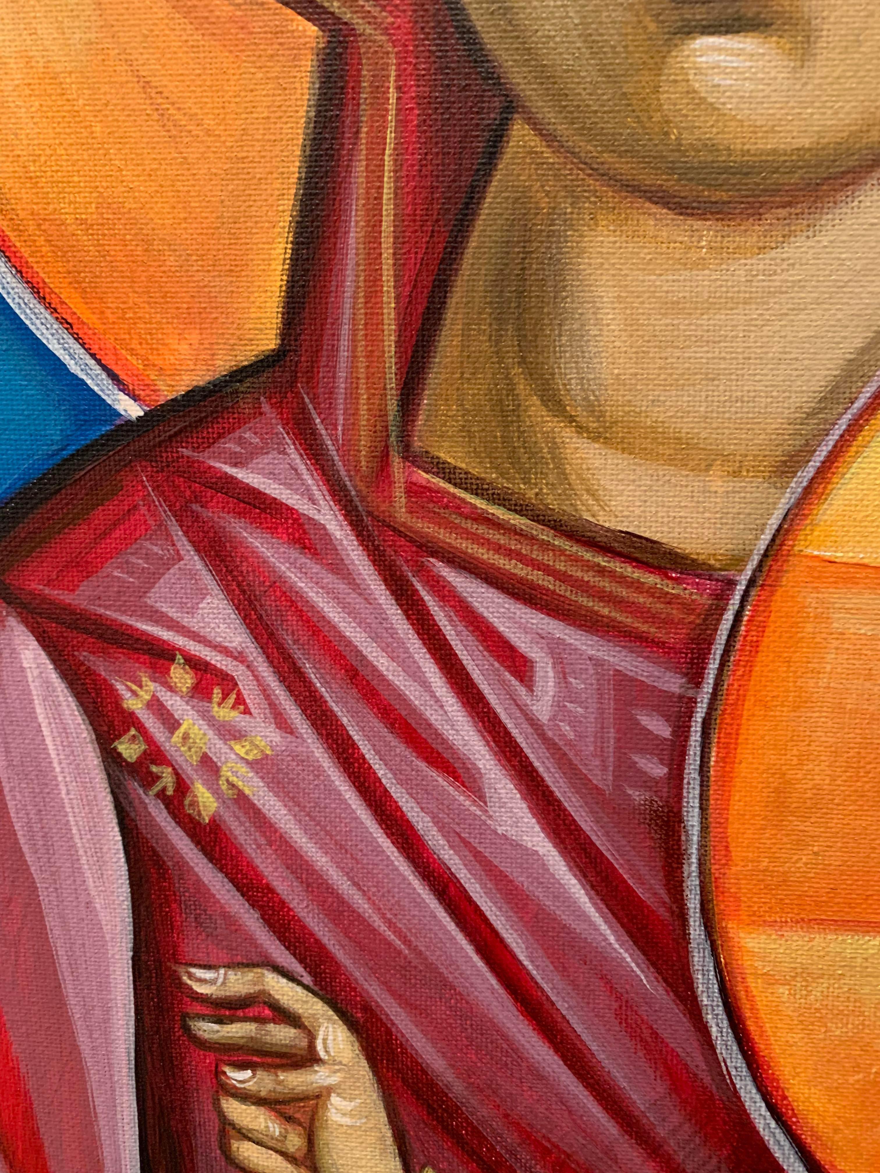 Religious Acrylic Painting -- Madonna and Child 3