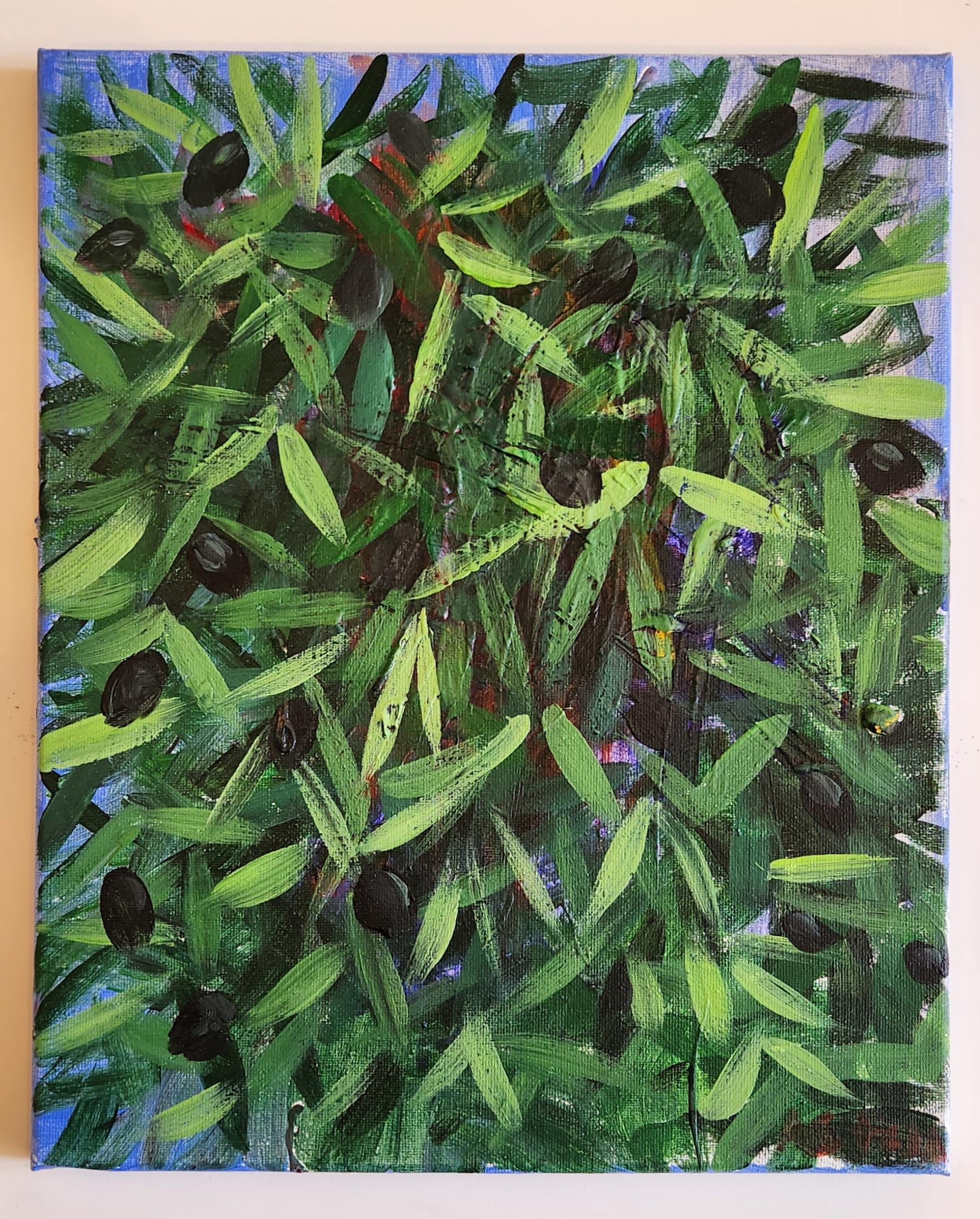 Acrylic on Canvas -- Olives