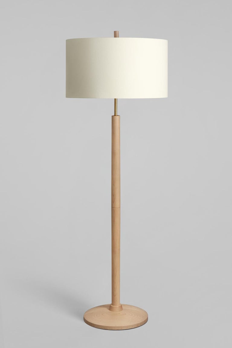 Natural Maple Floor Lamp, Altmar II In New Condition For Sale In Brooklyn, NY