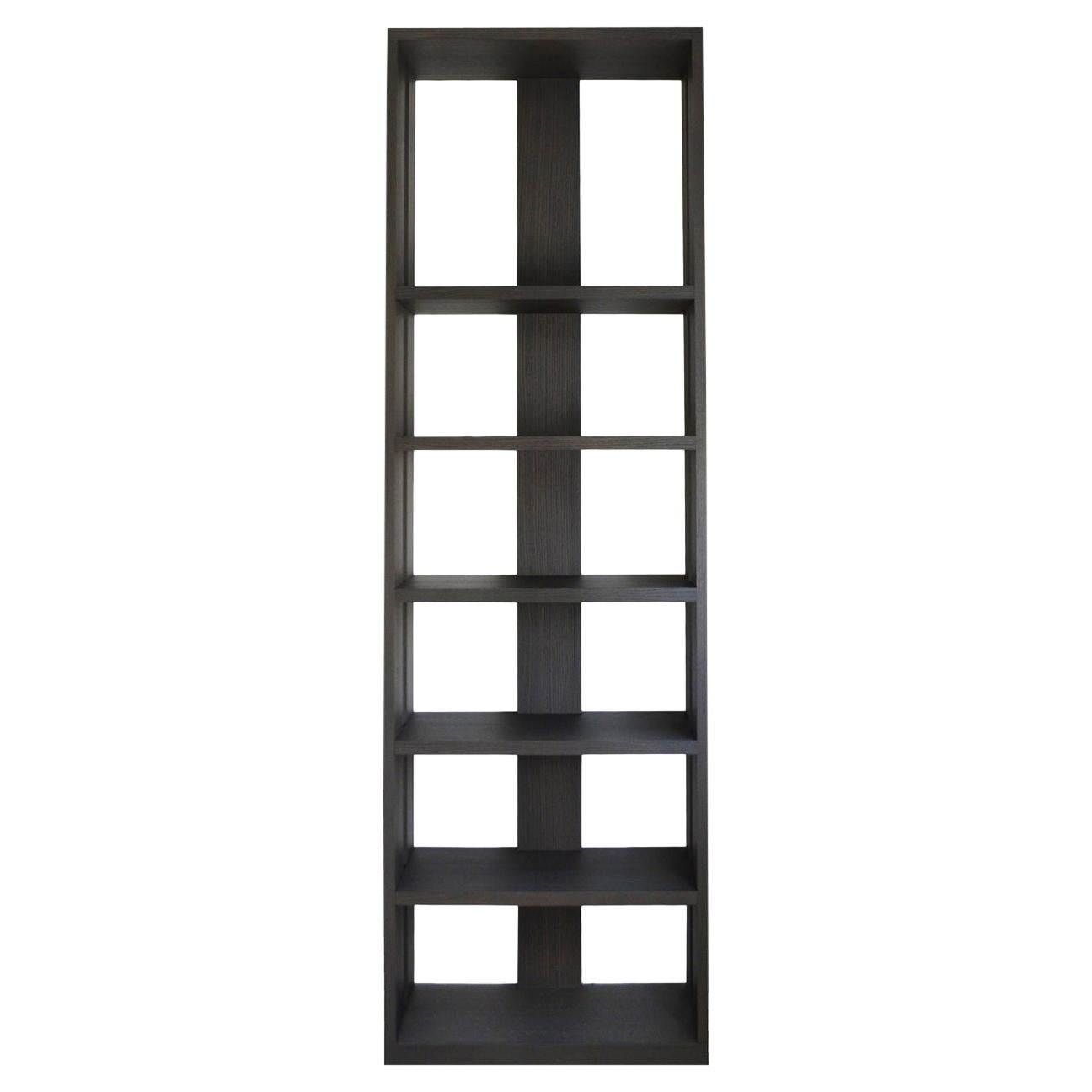 Flair Edition Natural Brutalist Brass Bookcase For Sale at 1stDibs