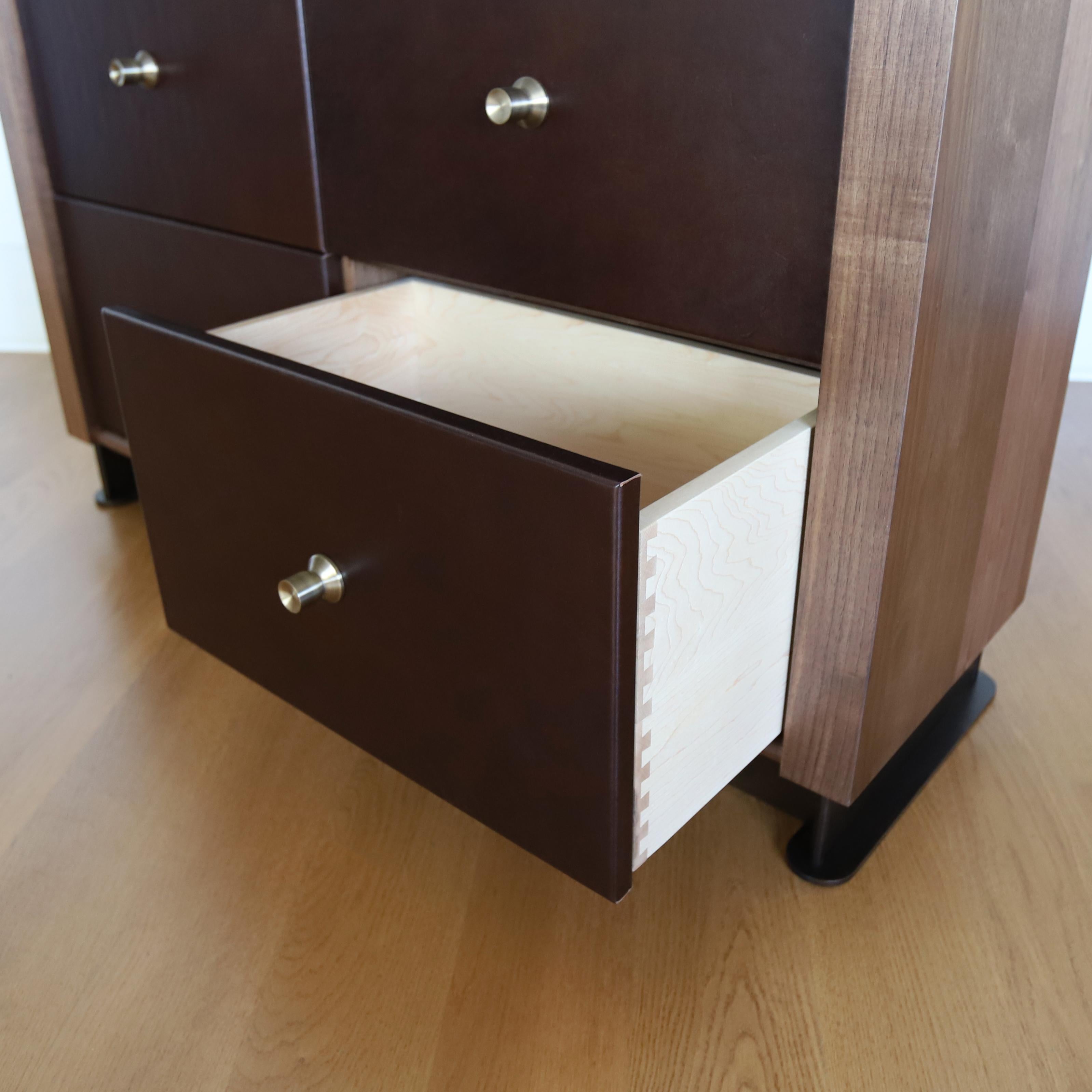 Alton Hutch by Crump and Kwash / Modern solid wood bookcase For Sale 2