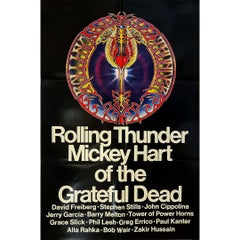 1972 Original poster - Rolling Thunder by Mickey Hart - Grateful Dead