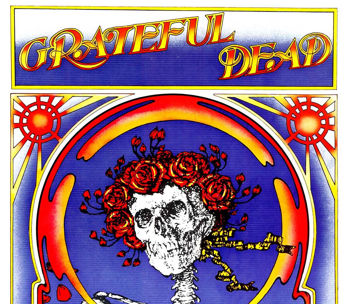Original GRATEFUL DEAD Skull and Roses 1971 Tour poster - Beige Print by Alton Kelly & Stanley Mouse