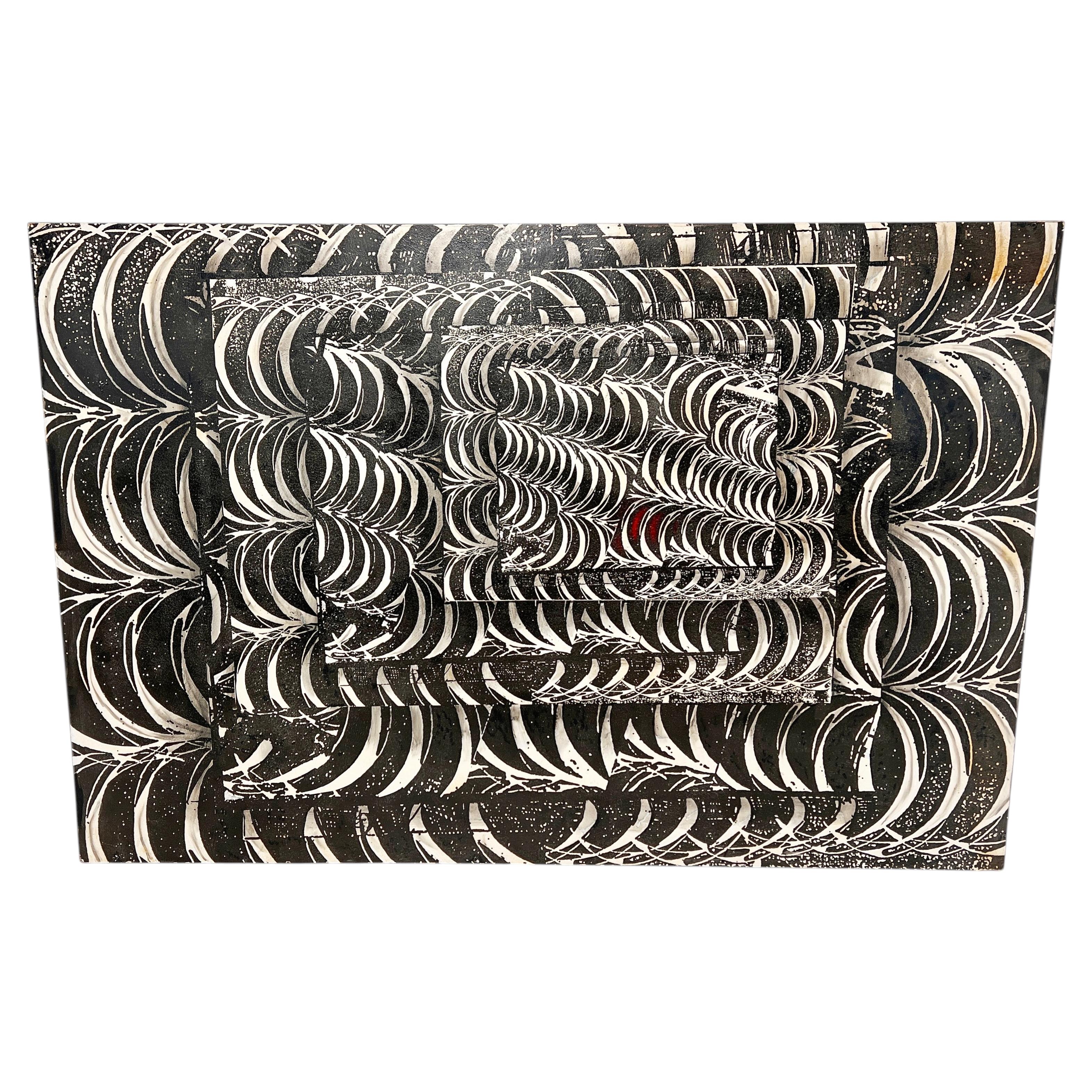 Alton Tobey Opera curvilinea Op Art Circa 1960