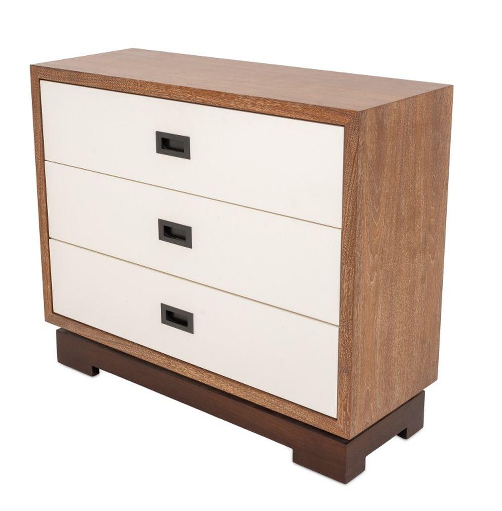 Modern Altura Furniture Cerused Wood Chest of Drawers