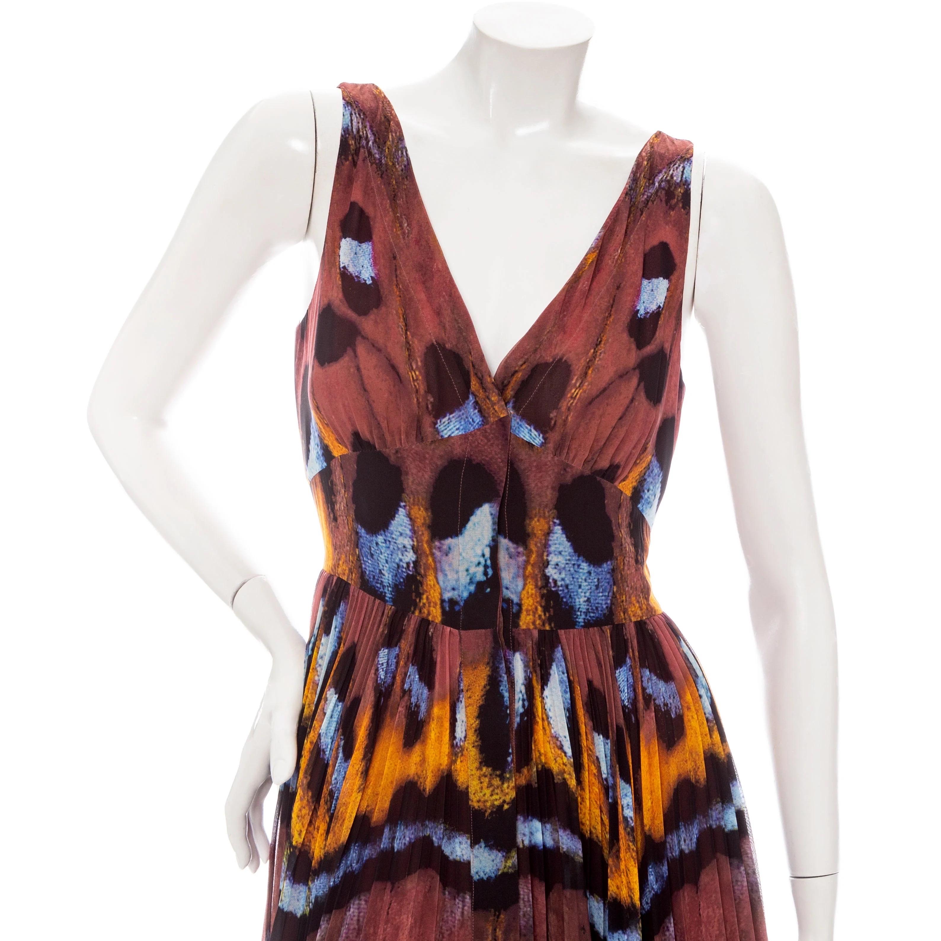 Women's Altuzarra Annabella Butterfly Print Sleeveless Handkerchief Dress