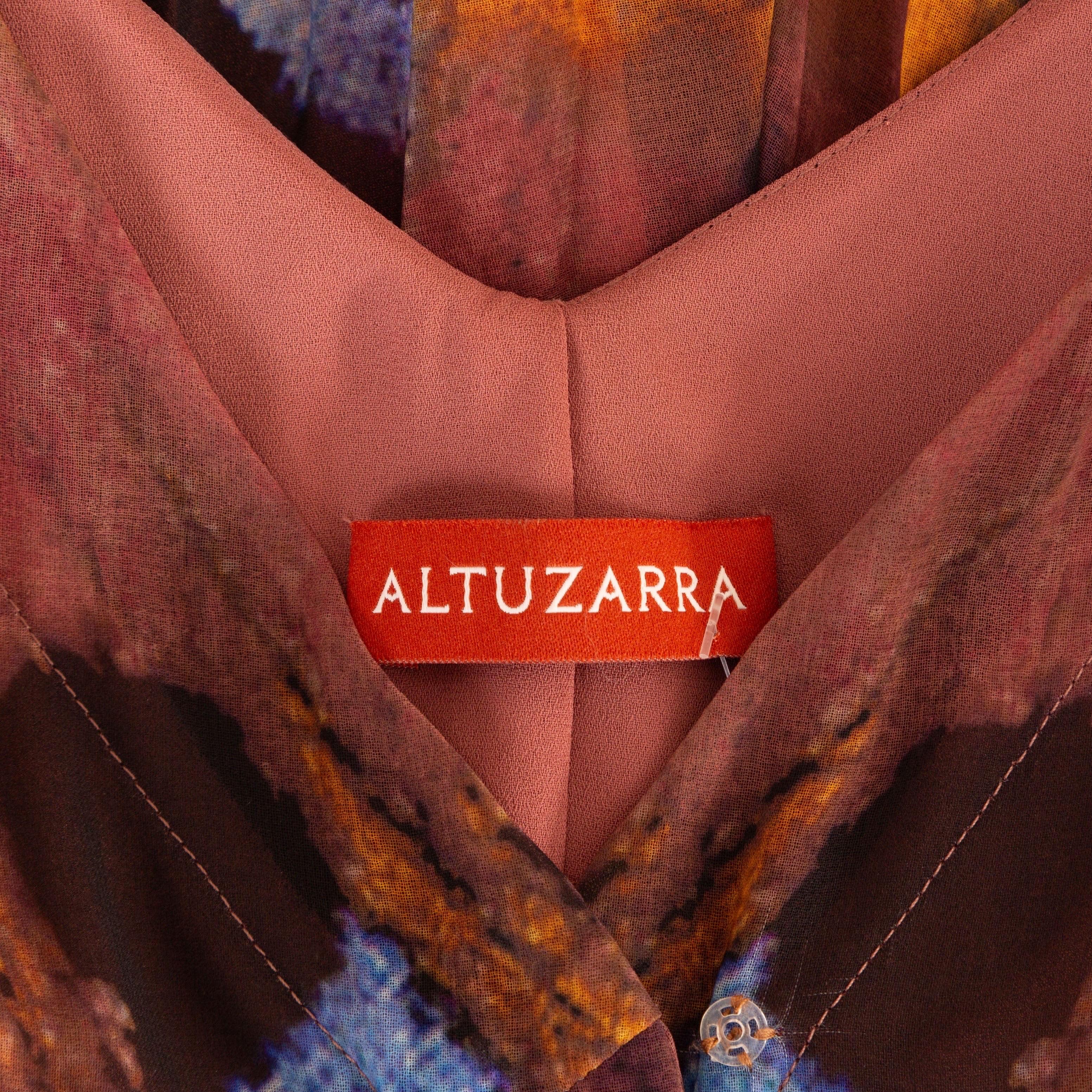 Altuzarra Annabella Butterfly Print Sleeveless Handkerchief Dress 3
