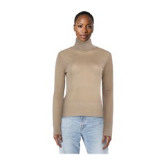 Altuzarra Top dolcevita metallizzato beige taglia XS