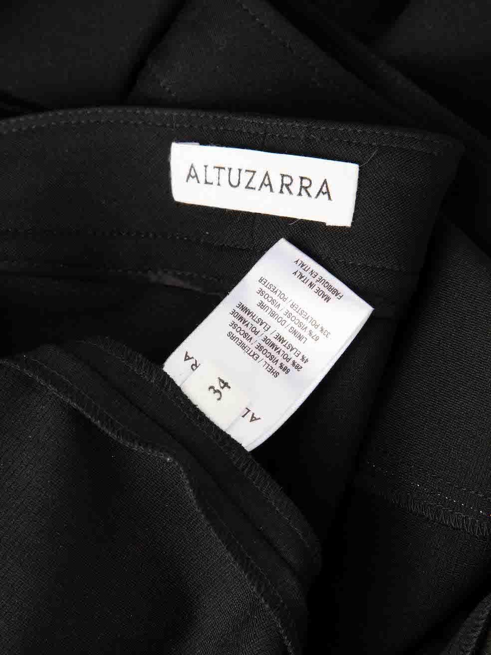 Altuzarra Black Contrast Stitch Slim Trousers Size XS 1
