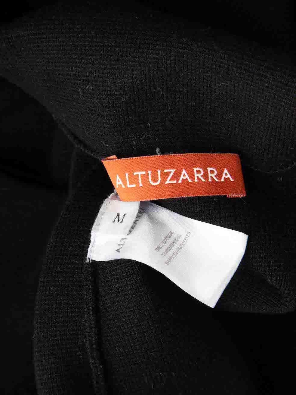 Altuzarra Black Double Breasted Knit Blazer Size M Pour femmes en vente