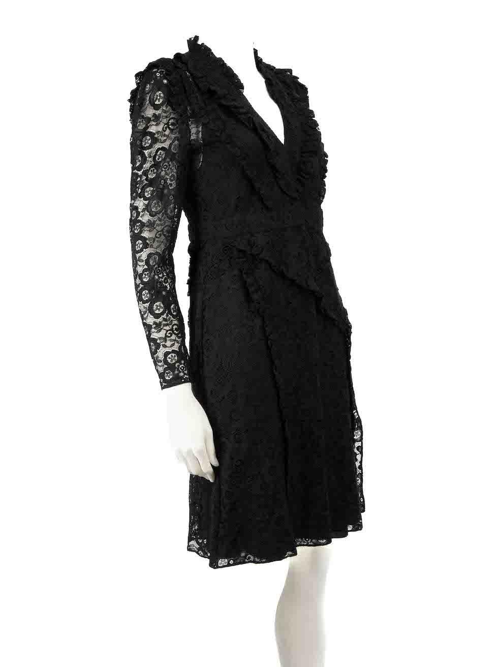 CONDITION is Very good. Minimal wear to dress is evident. Minimal wear to the lace with one or two very small stray thread ends found at the sleeves on this used Altuzarra designer resale item.
 
 
 
 Details
 
 
 Black
 
 Lace
 
 Knee length dress

