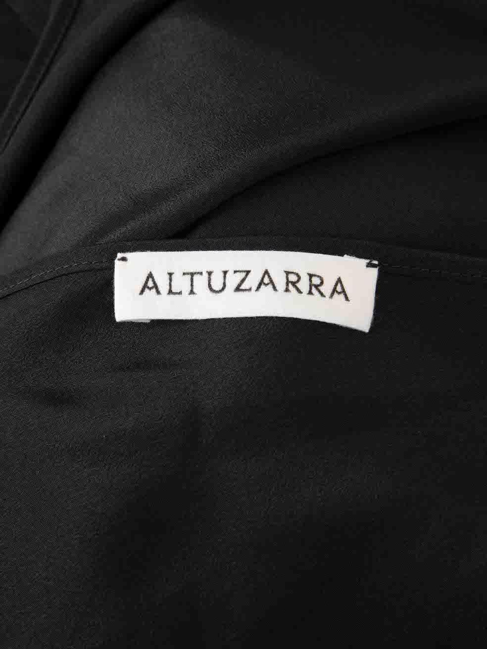 Altuzarra Black Lace Ruffle Trim Dress Size M For Sale 1