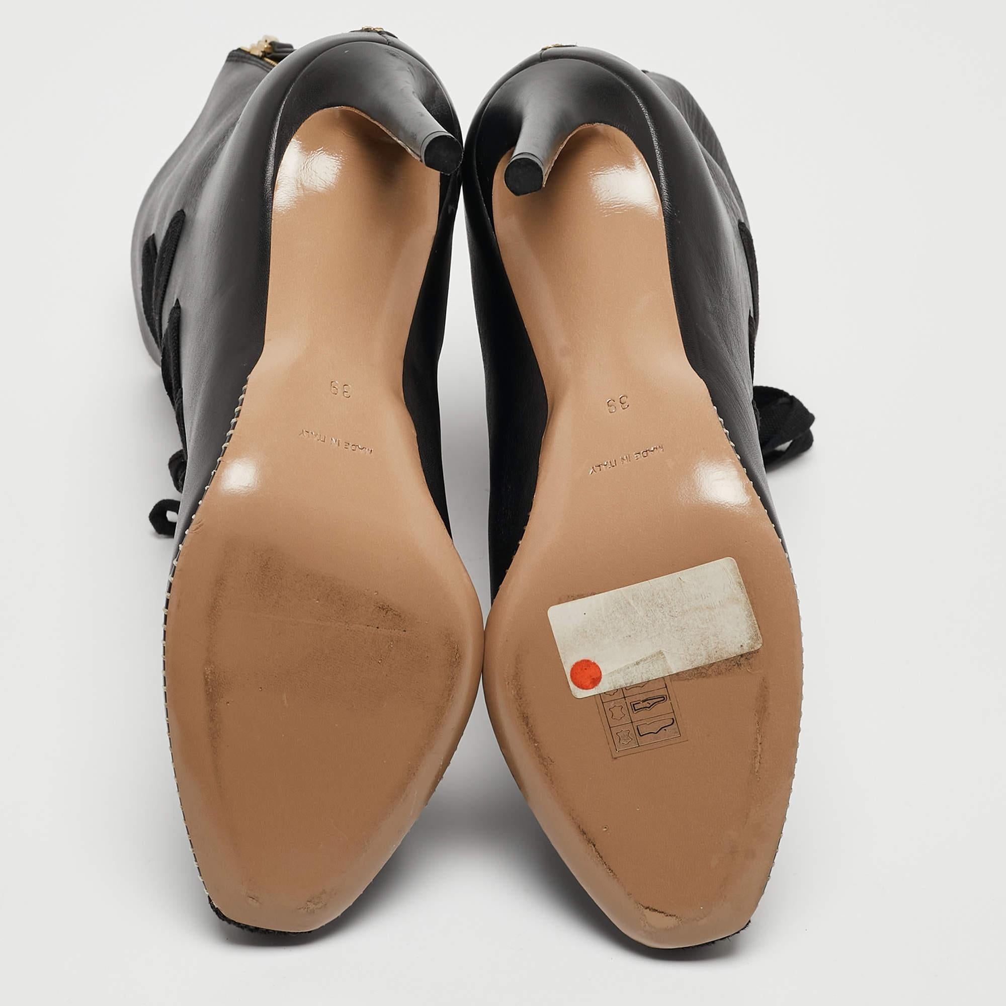 Altuzarra Black Leather Ankle Boots Size 39 For Sale 3