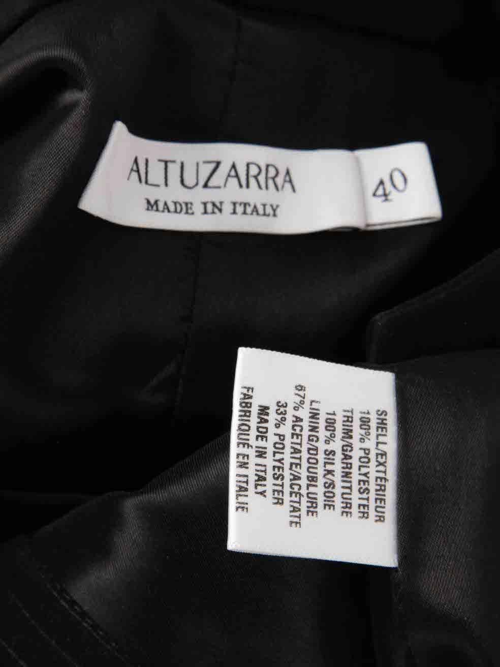 Women's Altuzarra Black Tie Bow Accent Midi Dress Size L For Sale