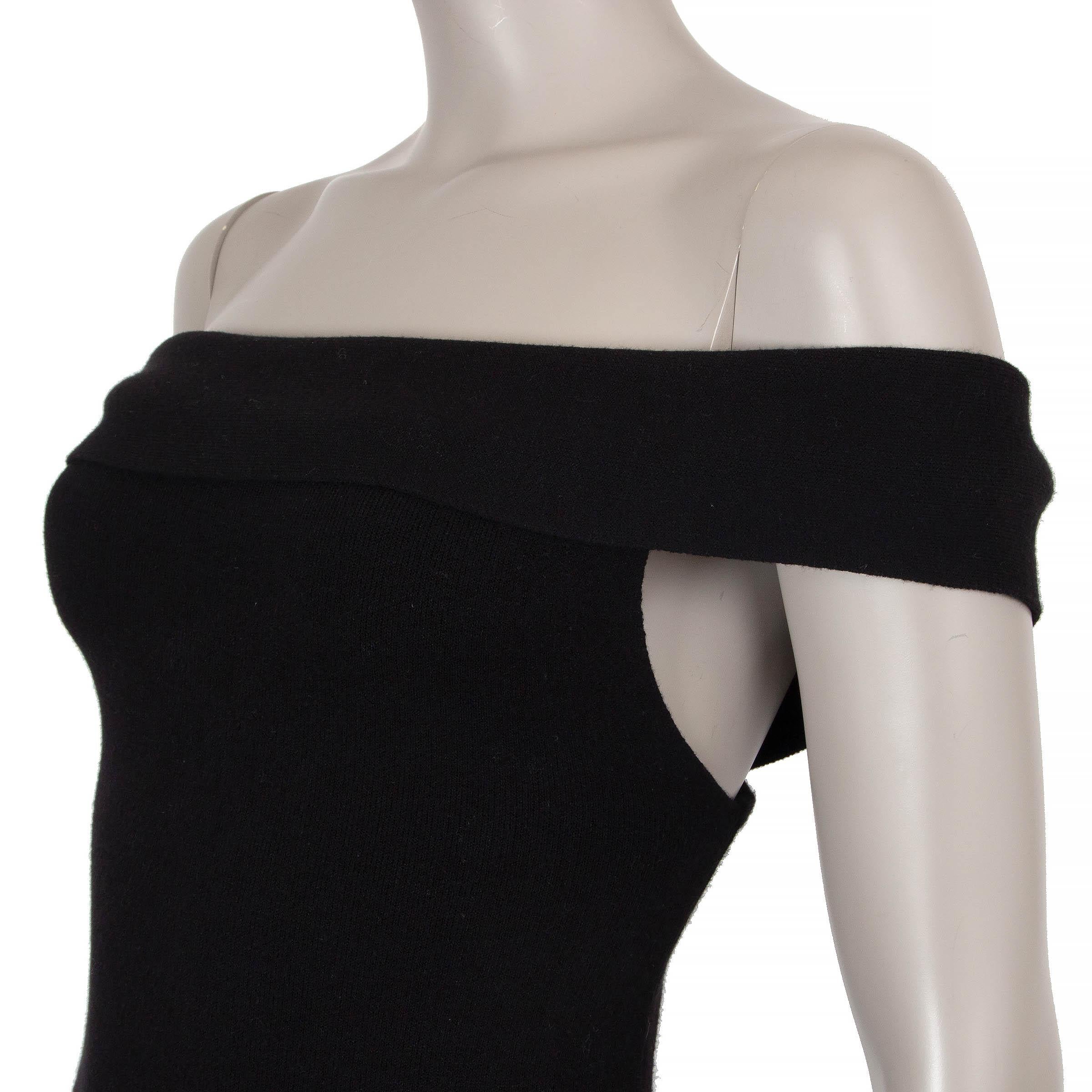 Altuzarra nero in viscosa 2024 MARCEAU OFF-SHOULDER MIDI Dress S In condizioni ottime in vendita a Zürich, CH