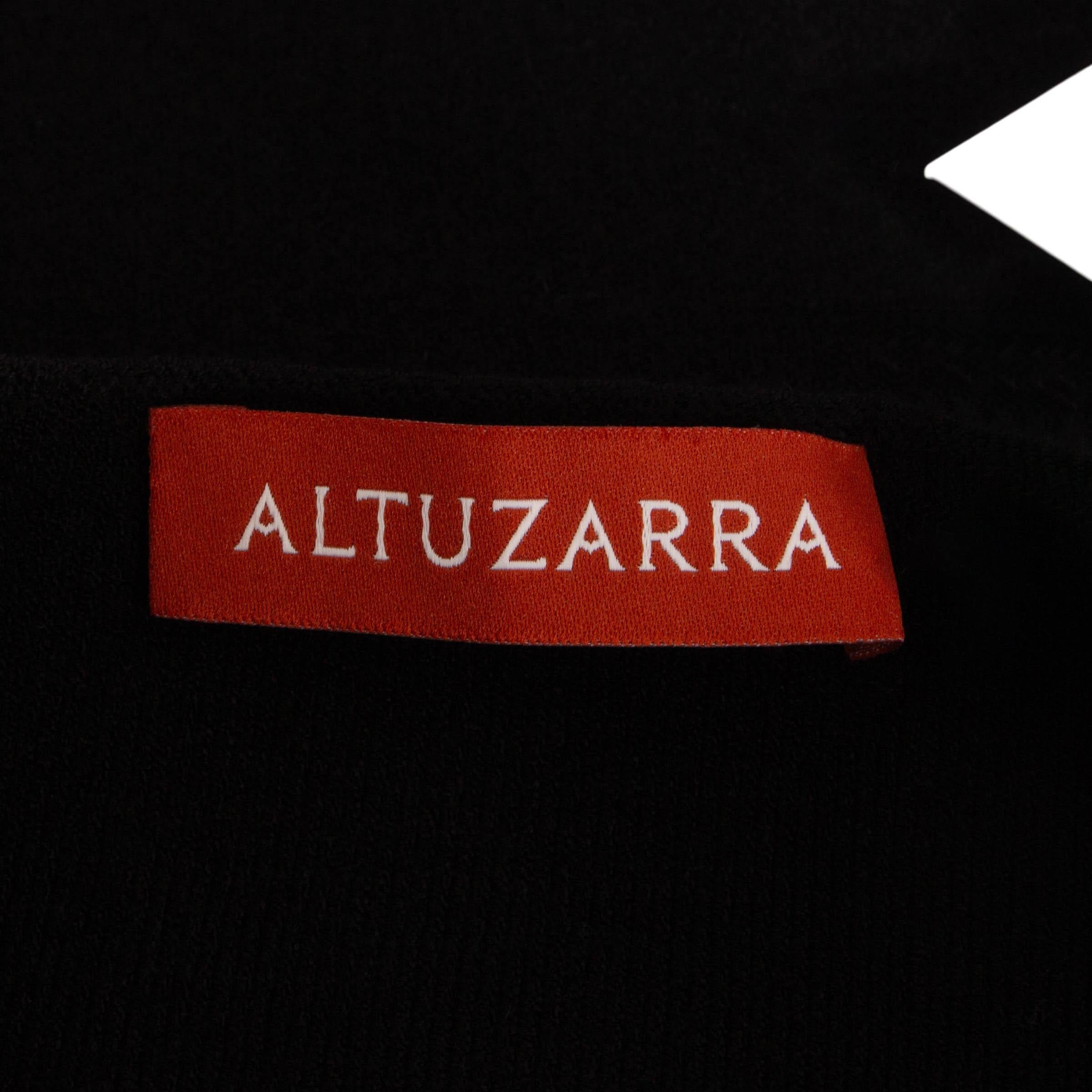 Altuzarra nero in viscosa 2024 MARCEAU OFF-SHOULDER MIDI Dress S in vendita 1