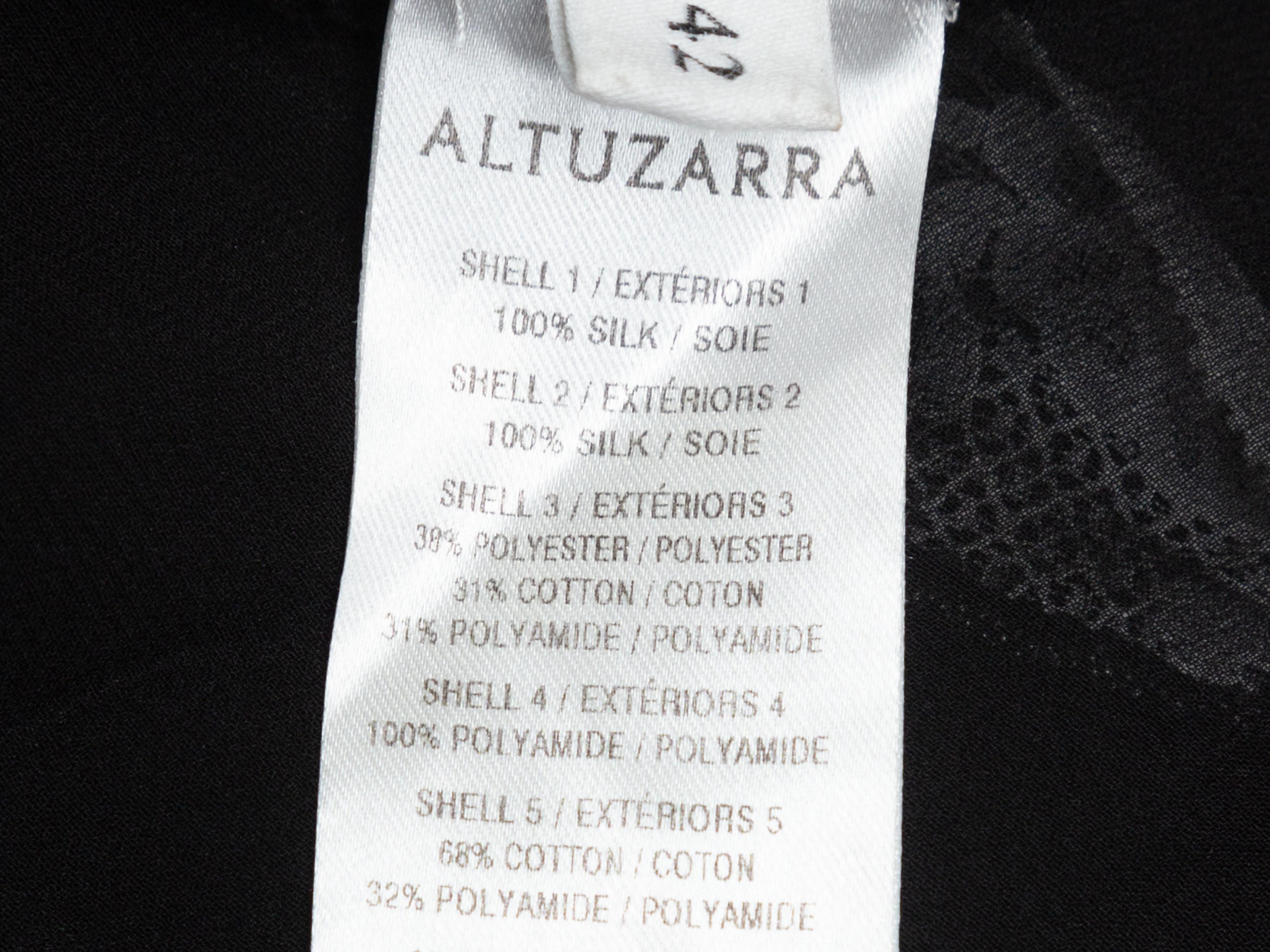 Women's Altuzarra Black & White Sleeveless Silk Dress