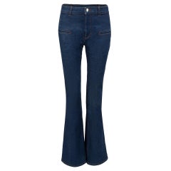 Altuzarra Blue Denim High Rise Flared Jeans Size M