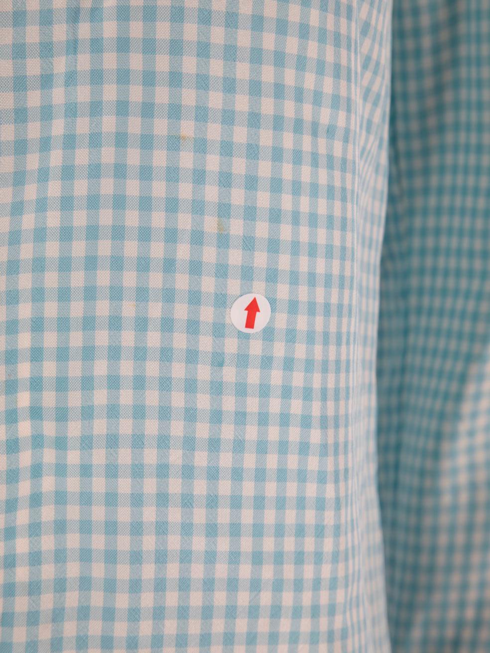 Altuzarra Blue Gingham Button Up Shirt Size XS For Sale 1