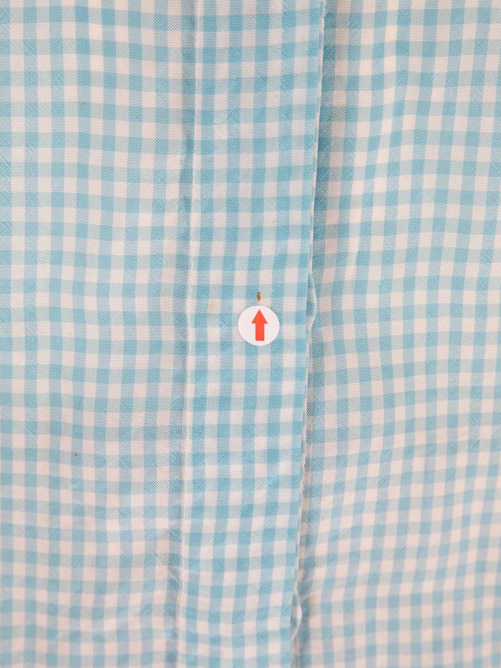 Altuzarra Blue Gingham Button Up Shirt Size XS For Sale 4