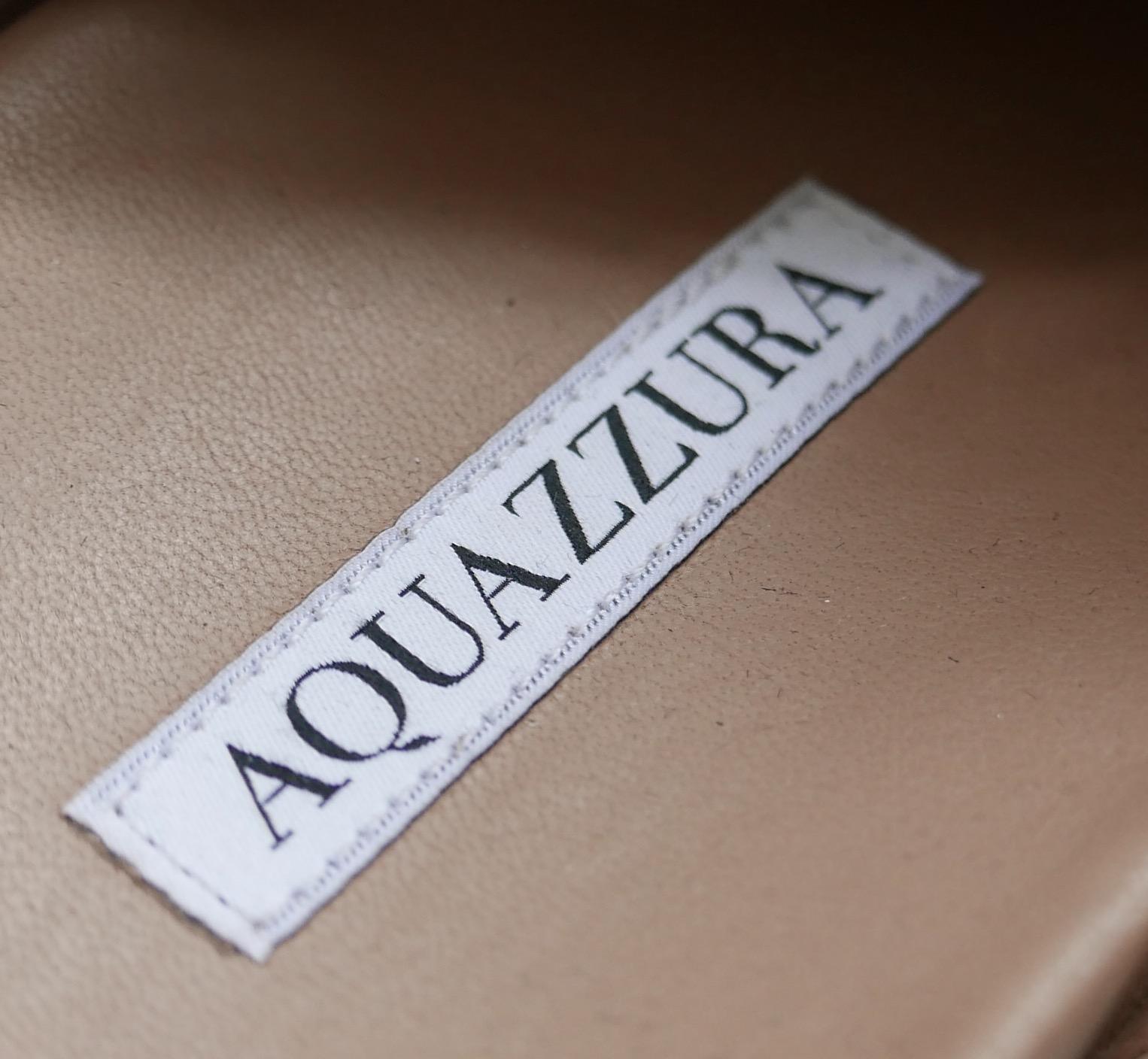 Aquazzura Boudoir ostrich feather slides sandals In Excellent Condition For Sale In London, GB