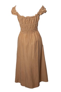 Altuzarra, brown sleeveless midi dress