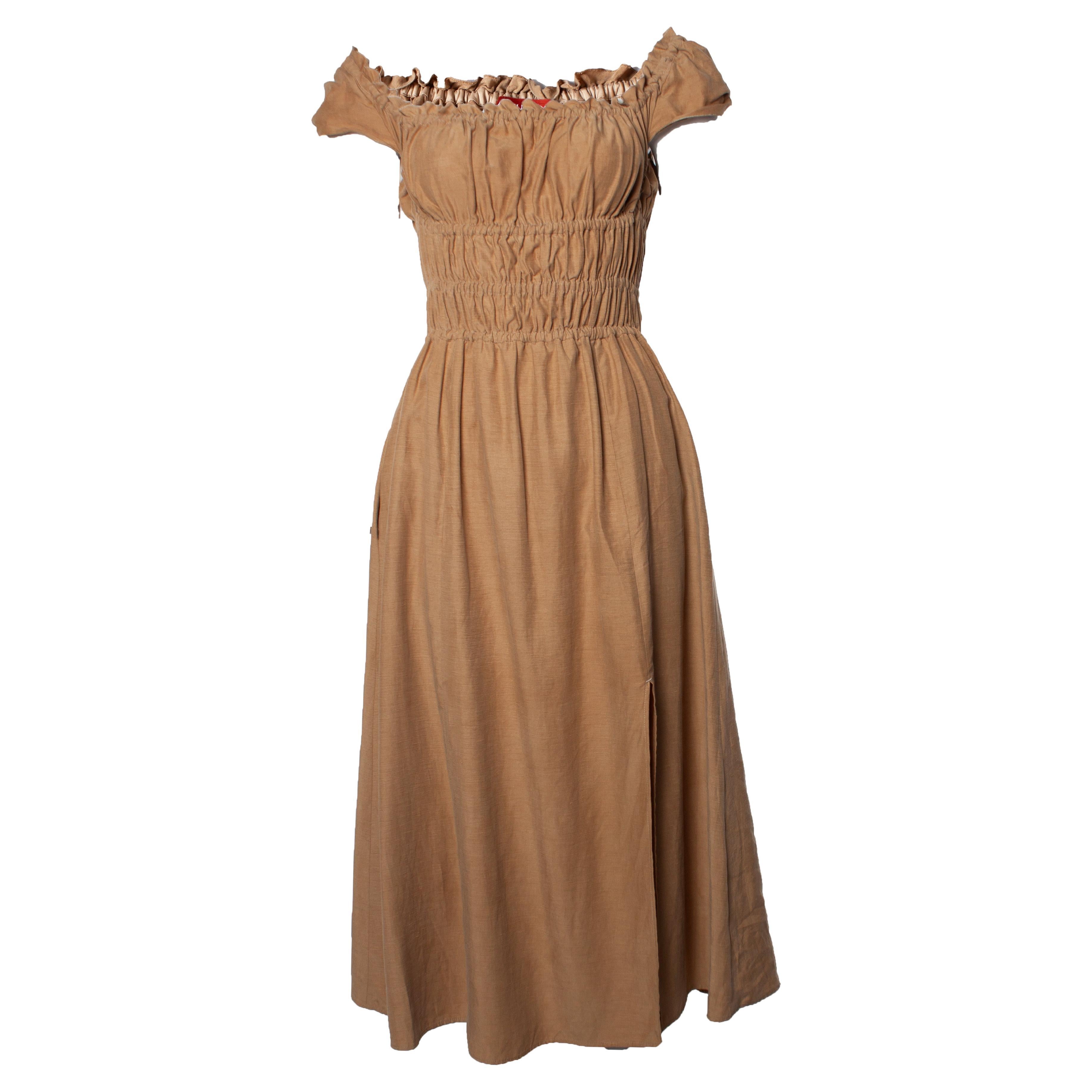 Altuzarra, brown sleeveless midi dress