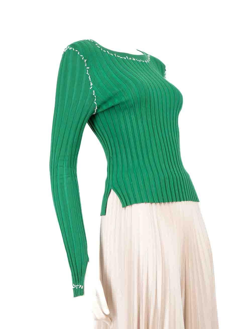 CONDITION is Very good. Minimal wear to the top is evident. Minimal wear to the front above the hemline, underarm and sleeve ends is seen with the material piling on this used Altuzarra designer resale item.
 
 
 
 Details
 
 
 Green
 
 Viscose
 
