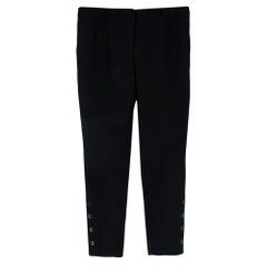 Altuzarra 'Henri' Black Tailored Buttoned Trousers - Size US 8