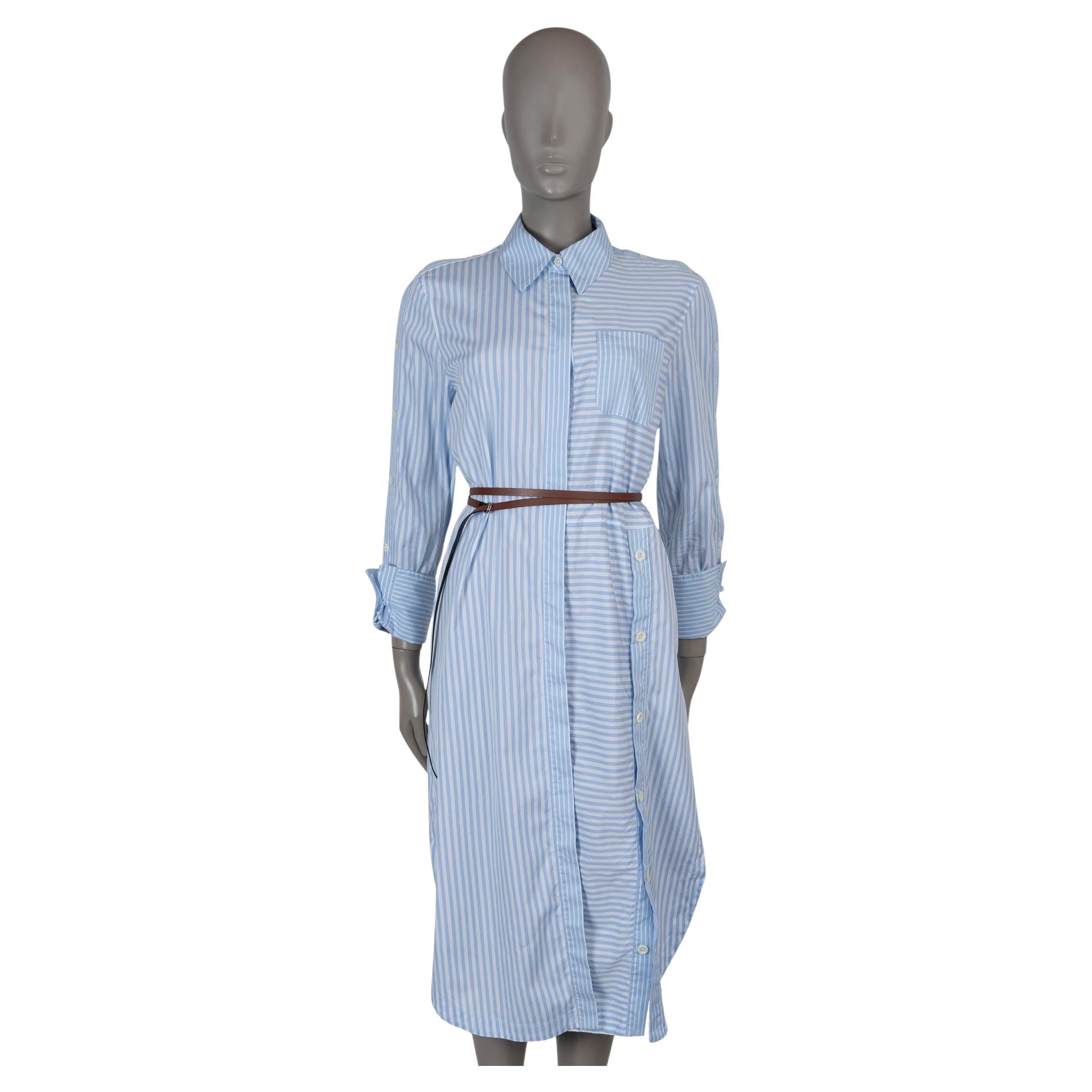 ALTUZARRA bleu clair coton 2020 STRIPED POPLIN SHIRT Robe 38 S en vente