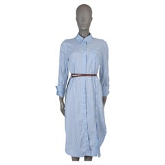 ALTUZARRA bleu clair coton 2020 STRIPED POPLIN SHIRT Robe 38 S
