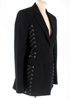Altuzarra Merrie black laced jacket UK8