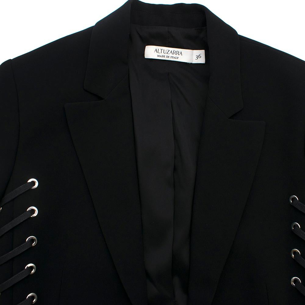 Altuzarra Merrie black laced jacket UK8 In Excellent Condition In London, GB