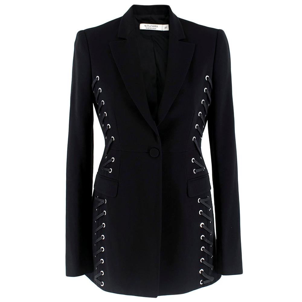 Altuzarra Merrie black laced jacket UK8