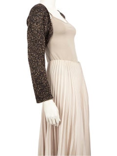 Altuzarra Navy & Gold Sequin Bolero Size S