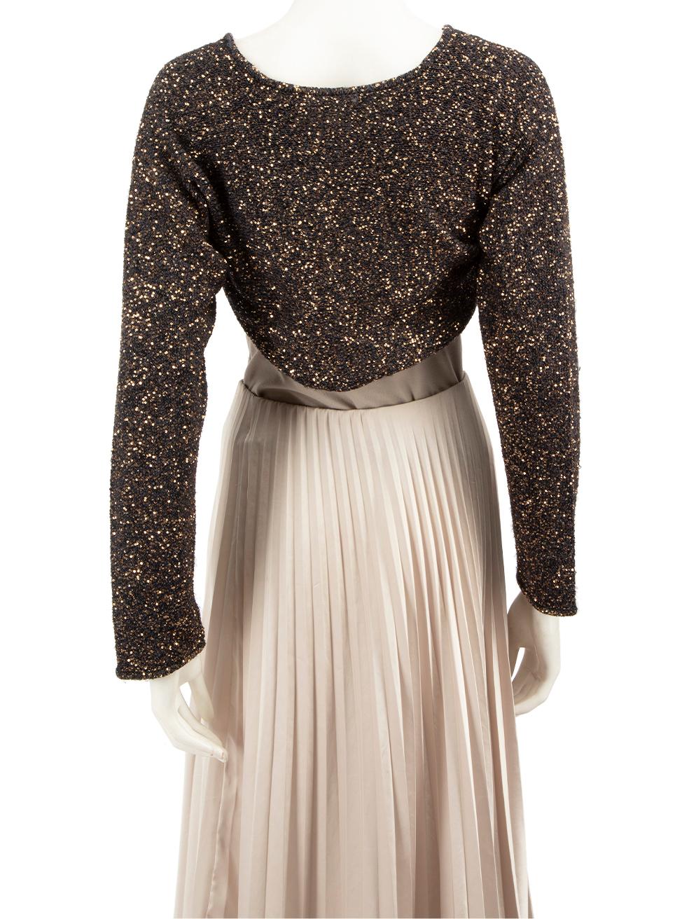 Altuzarra Navy & Gold Sequin Bolero Size S In New Condition In London, GB