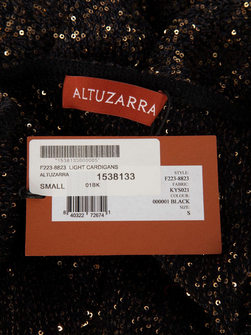 Altuzarra Navy & Gold Sequin Bolero Size S 3