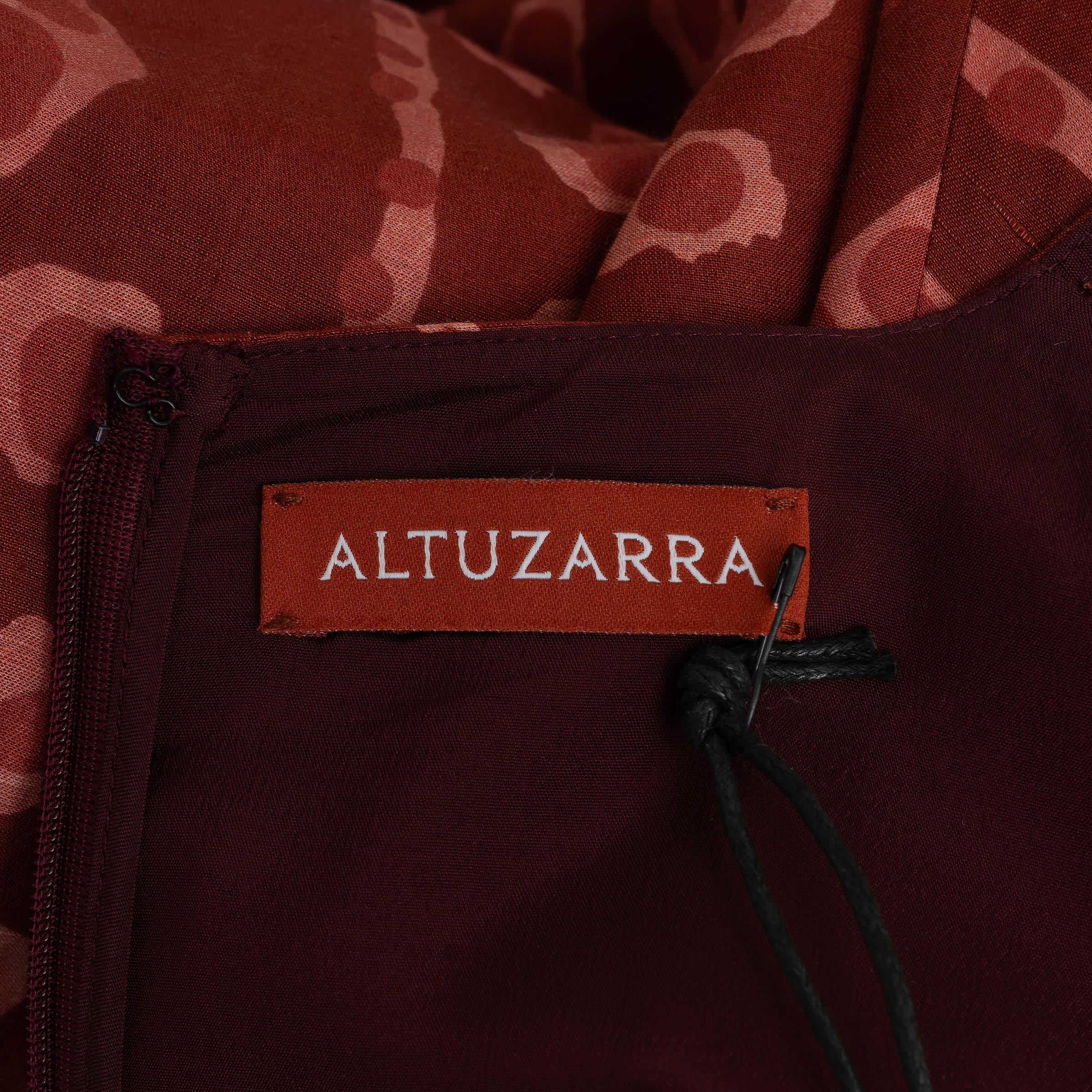 De las mujeres ALTUZARRA mezcla de lino rojo 2024 PEMBINA MARCAS Vestido MAXI 36 XS en venta
