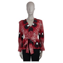 ALTUZARRA rouge soie 2022 DAGUR TEARDROP Chemisier S