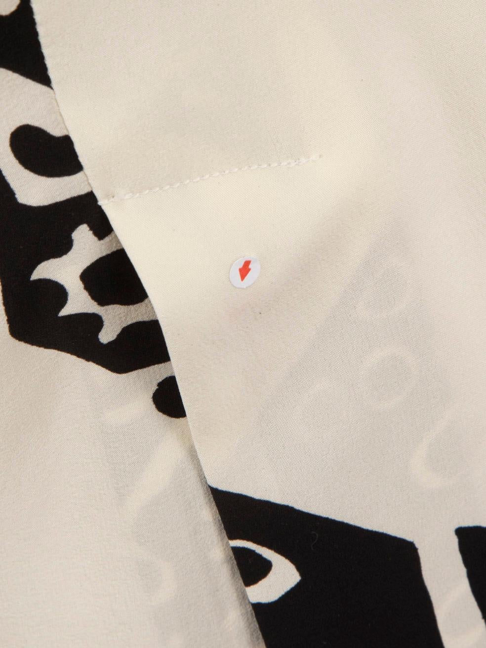 Altuzarra Silk Black & White Asymmetric Dress Size M In Good Condition For Sale In London, GB