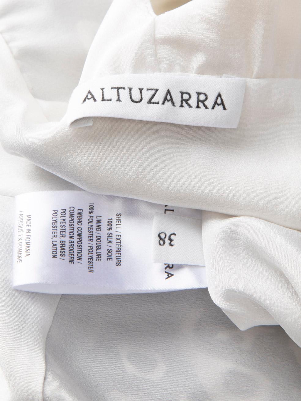 Women's Altuzarra Silk Black & White Asymmetric Dress Size M For Sale