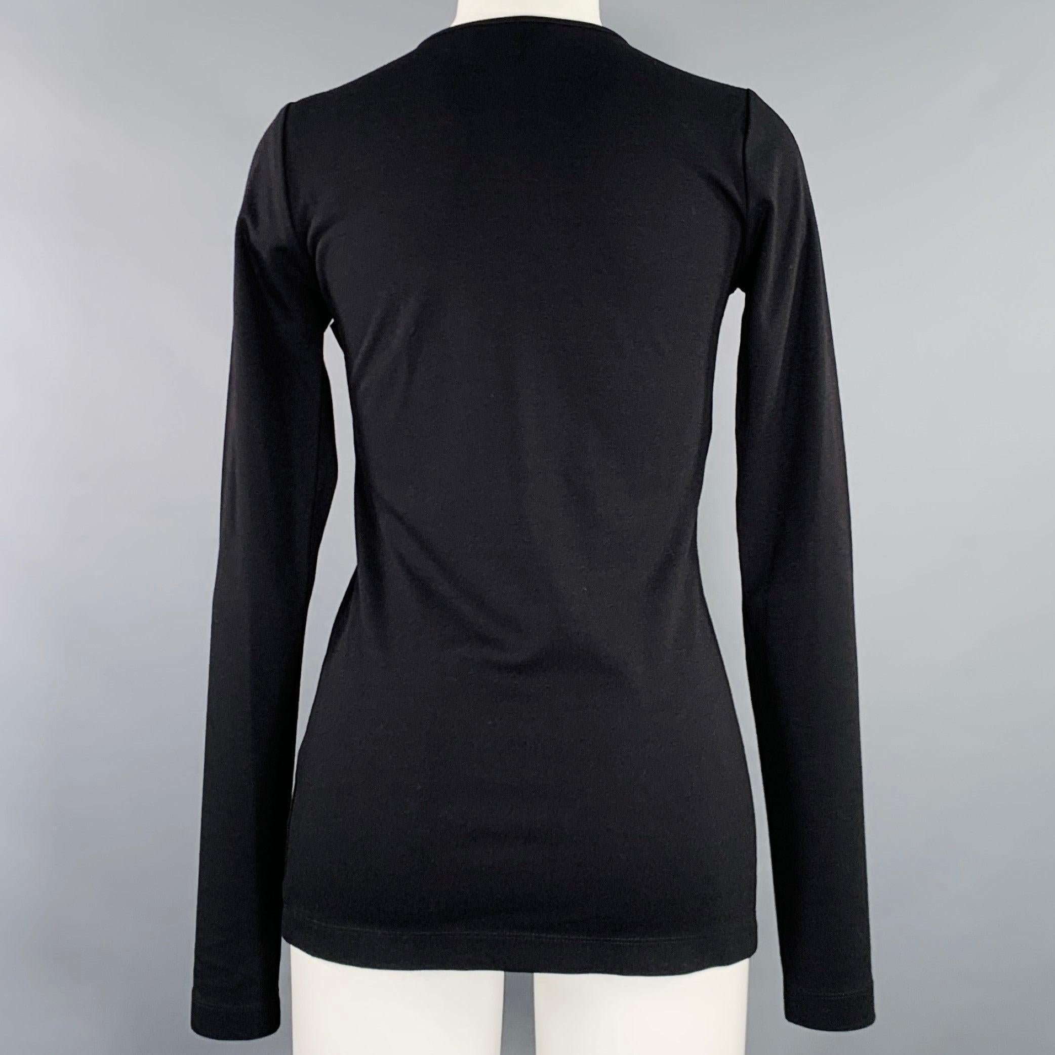 ALTUZARRA Taille XS Noir Mélange de viscose Pull à col ras du cou clouté avec boutons-pression Pour femmes en vente
