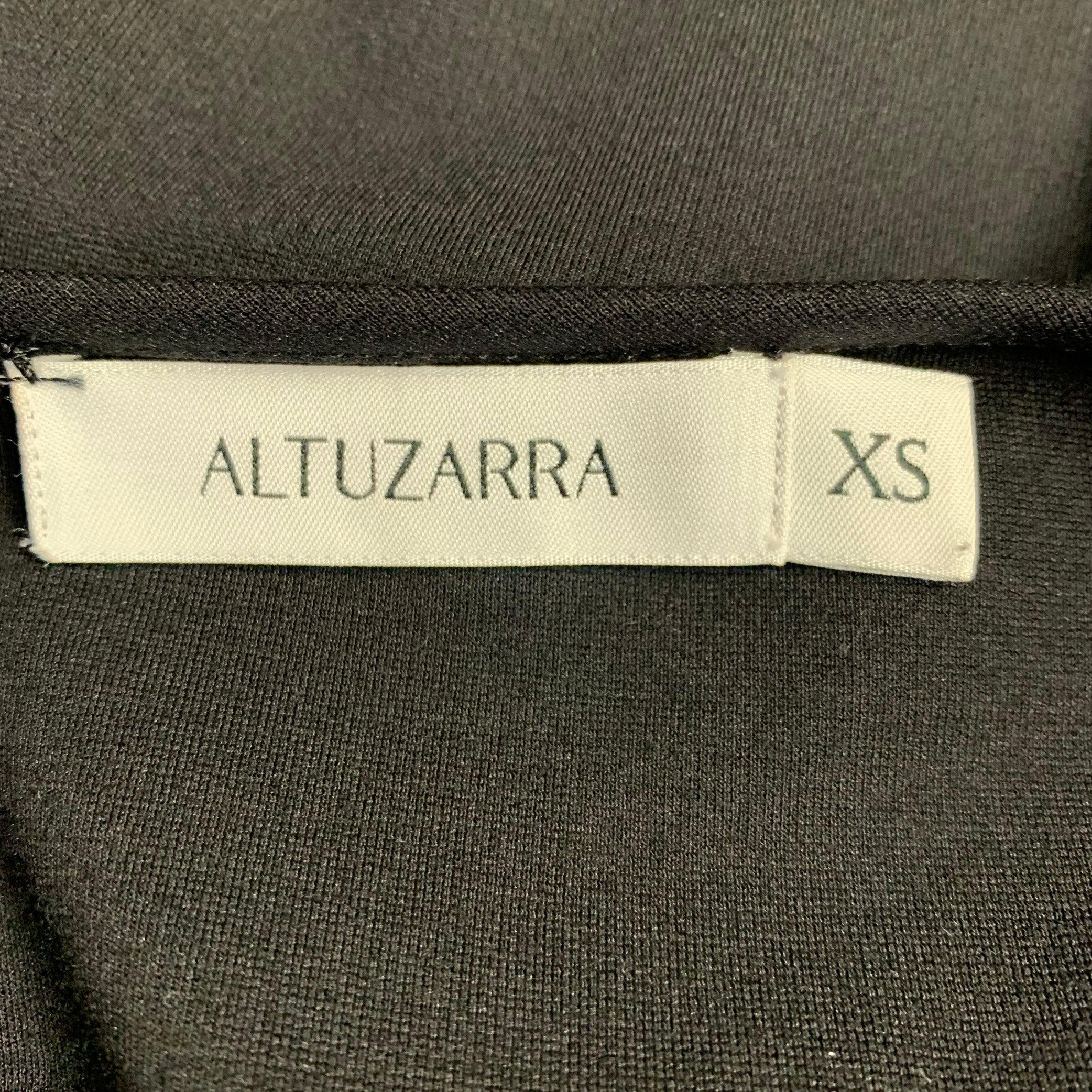 ALTUZARRA Taille XS Noir Mélange de viscose Pull à col ras du cou clouté avec boutons-pression en vente 1