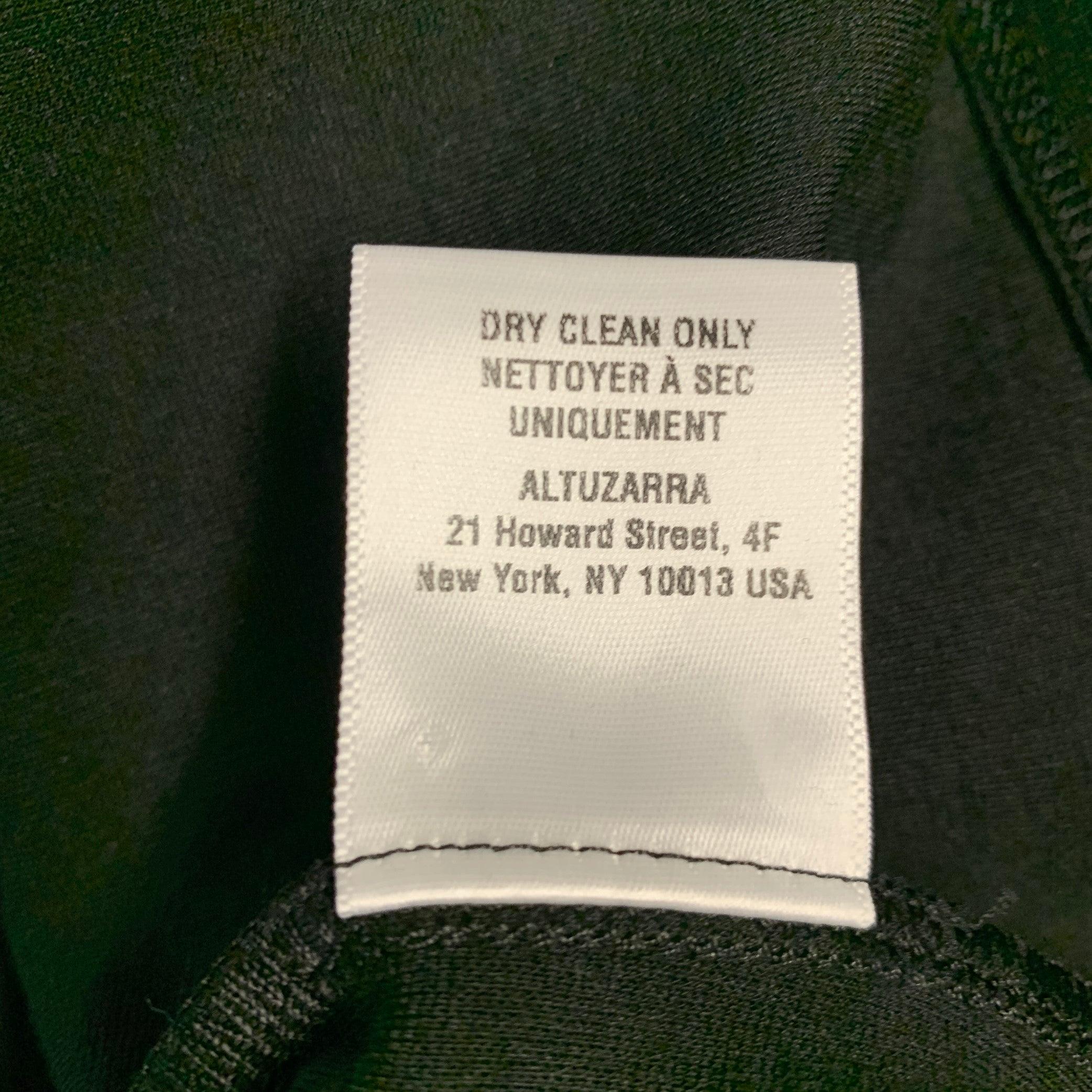 ALTUZARRA Taille XS Noir Mélange de viscose Pull à col ras du cou clouté avec boutons-pression en vente 3
