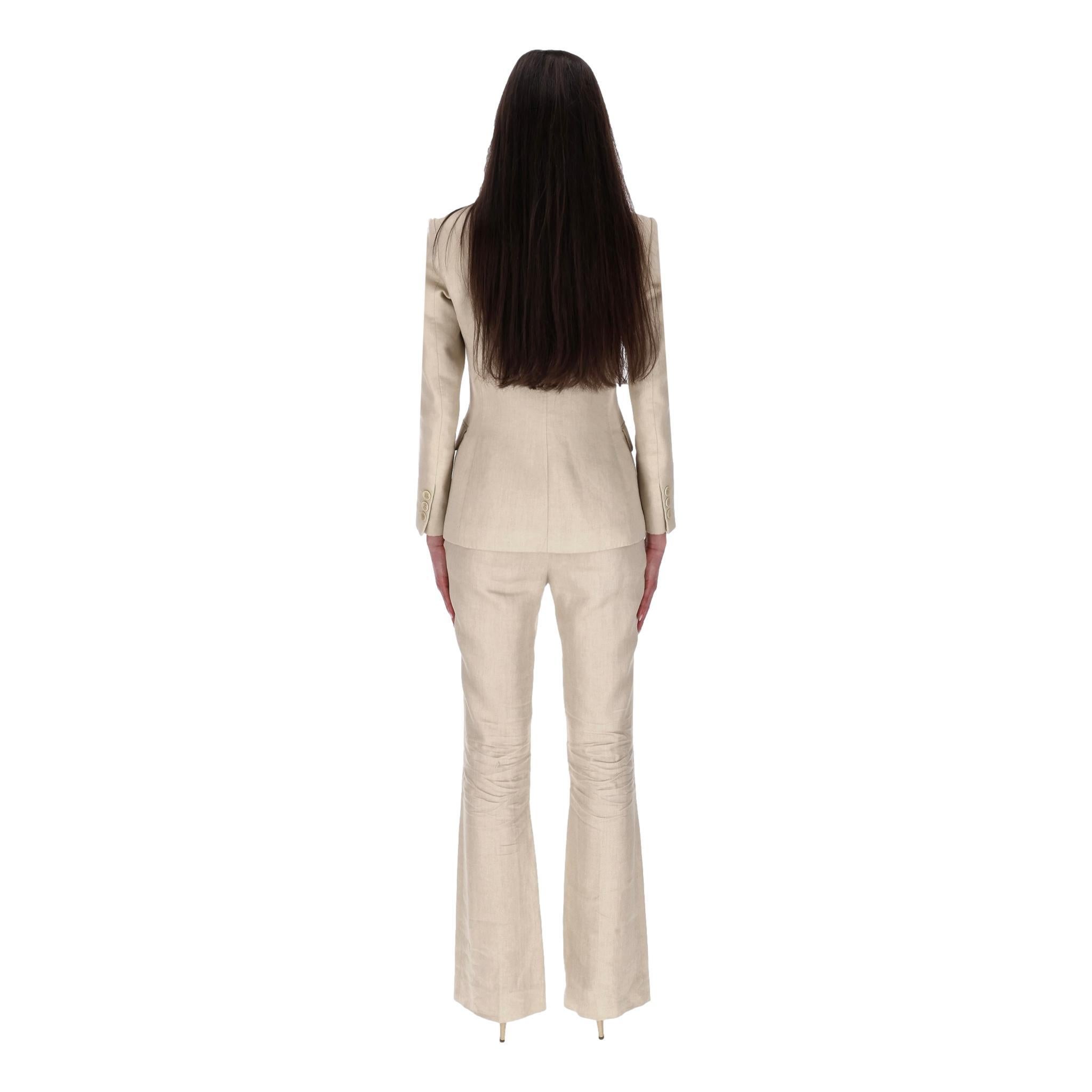 Altuzarra Two-Piece Linen Suit In Excellent Condition In London, GB