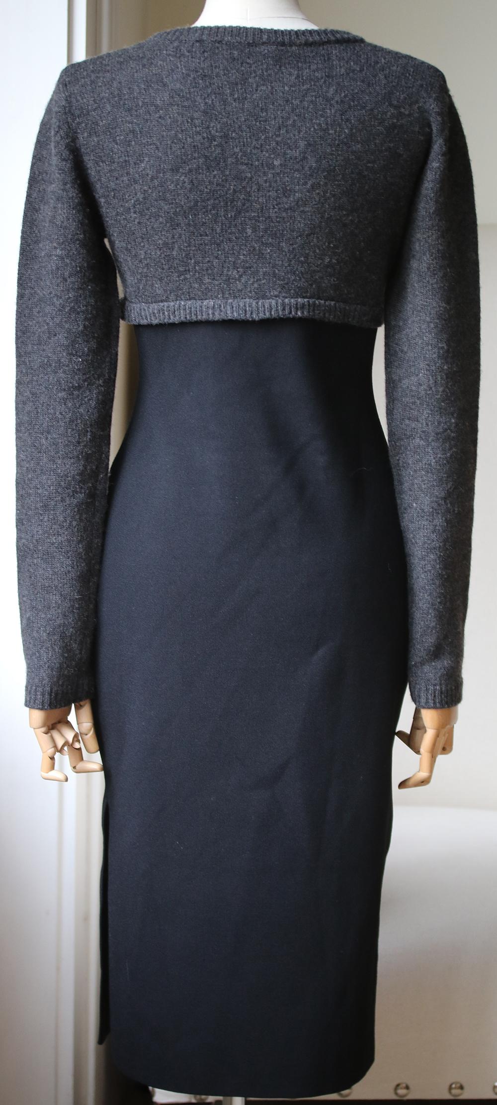 Altuzarra Ursula Two-Tone Lace-Up Detailed Knitted Dress In Excellent Condition In London, GB