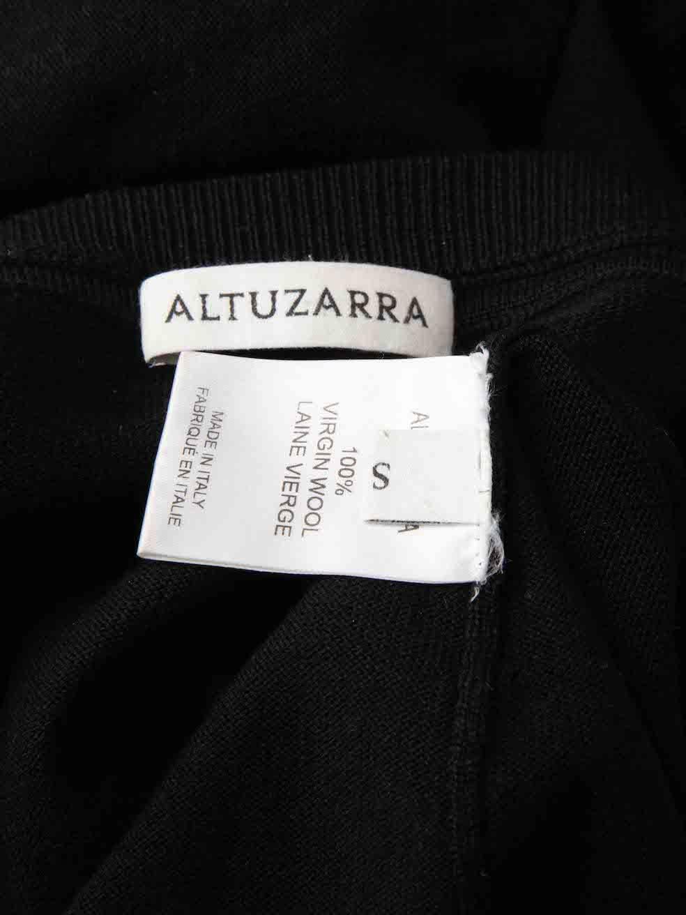 Altuzarra Women's Black Cut Out Neckline Knit Jumper 1