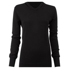 Altuzarra Women's Black Cut Out Neckline Knit Jumper